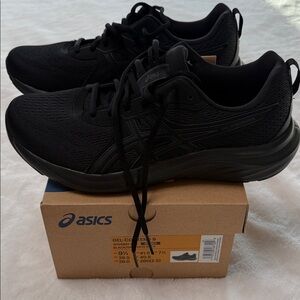 ASICS Womens Black/Graphite Grey Gel Contend 9 Sneakers